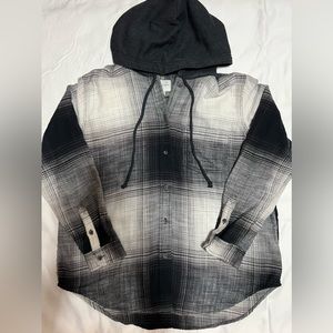 American Eagle Oversized Button Up Hoodie